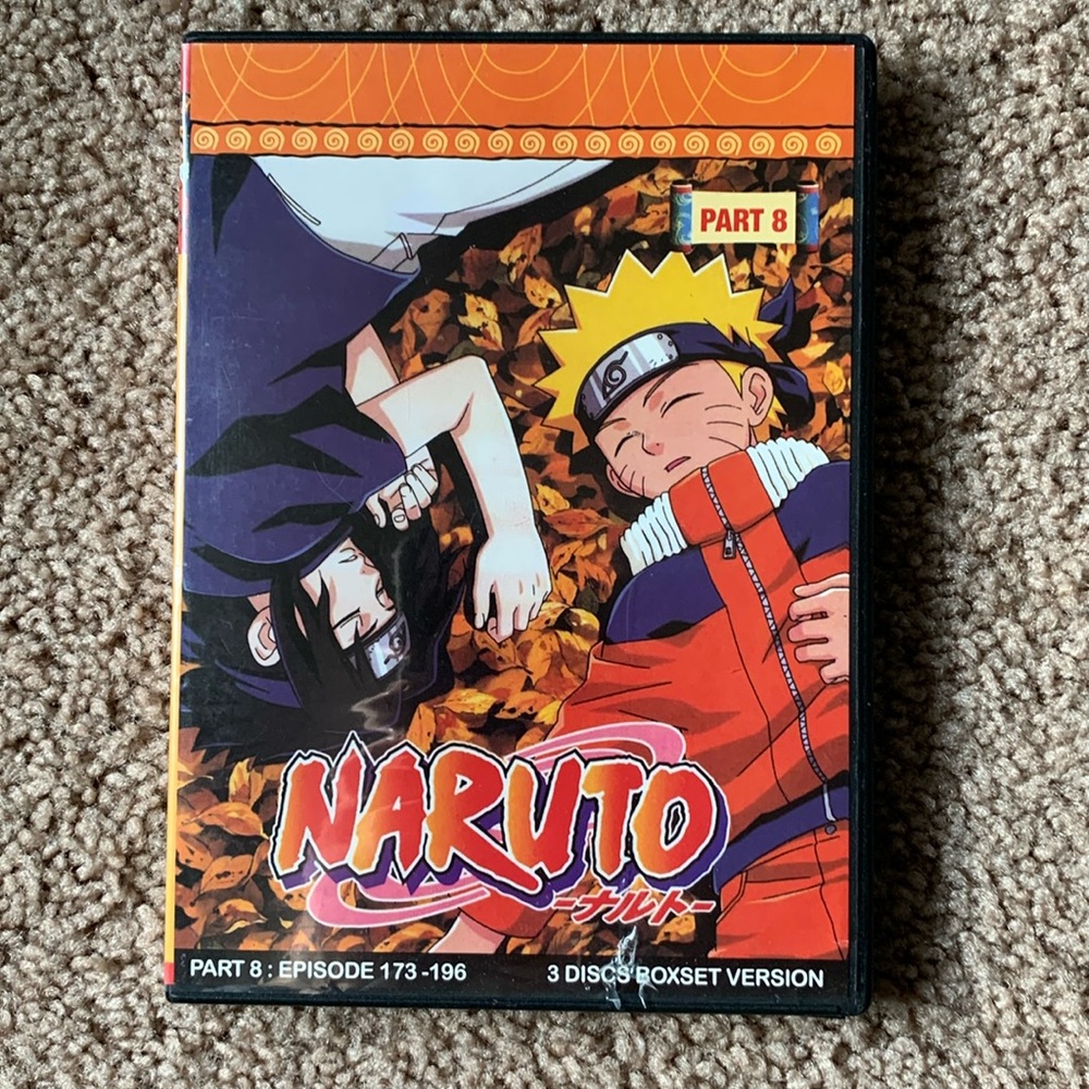 Naruto Part 8 3 disc box set Japanese